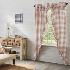 Annie Buffalo Long Prairie Curtain- Portabella