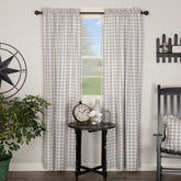Annie Buffalo Check 84" Panel Set - Grey