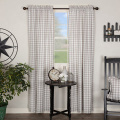 Annie Buffalo Check 84" Panel Set - Grey