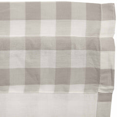 Annie Buffalo Check Prairie Curtain - Grey