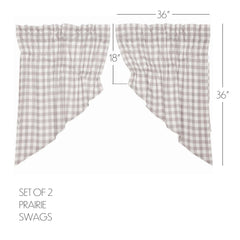 Annie Buffalo Prairie Swag - Grey