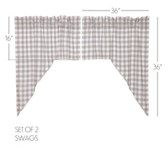 Annie Buffalo Check Swag - Grey