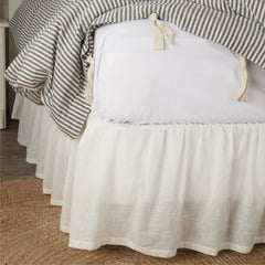 Antique Muslin Bedskirt 16"