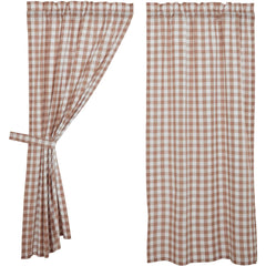Annie Buffalo Check 63" Panel Set - Portabella