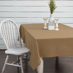 Burlap Natural Rectangle Tablecloth
