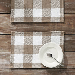 Annie Portabella Buffalo Check Placemat Set of 2
