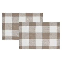Annie Portabella Buffalo Check Placemat Set of 2