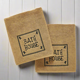 Bath House Embroidered Bath Towel Set of 2