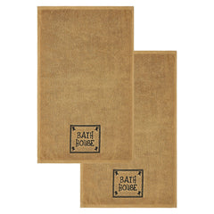Bath House Embroidered Hand Towel Set of 2