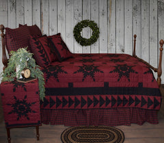 Black Feathered Star Quilt