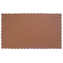 Burgundy Check Rectangle Tablecloth
