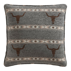 Chisholm Longhorn Chenille Jacquard Euro Sham