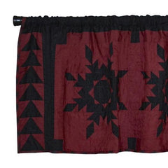 Black Feathered Star Valance