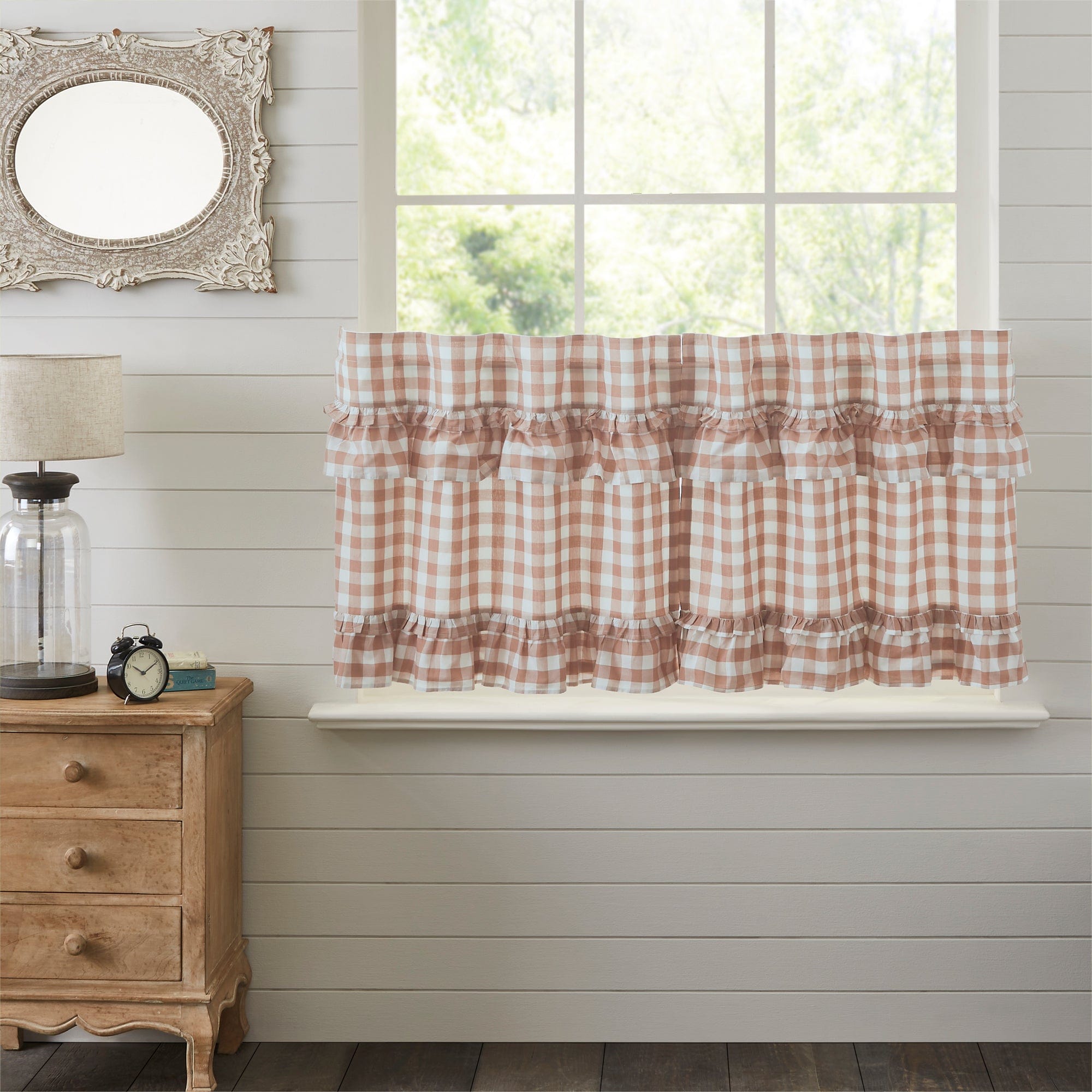 Annie Buffalo Check Ruffled Tier Set - Portabella