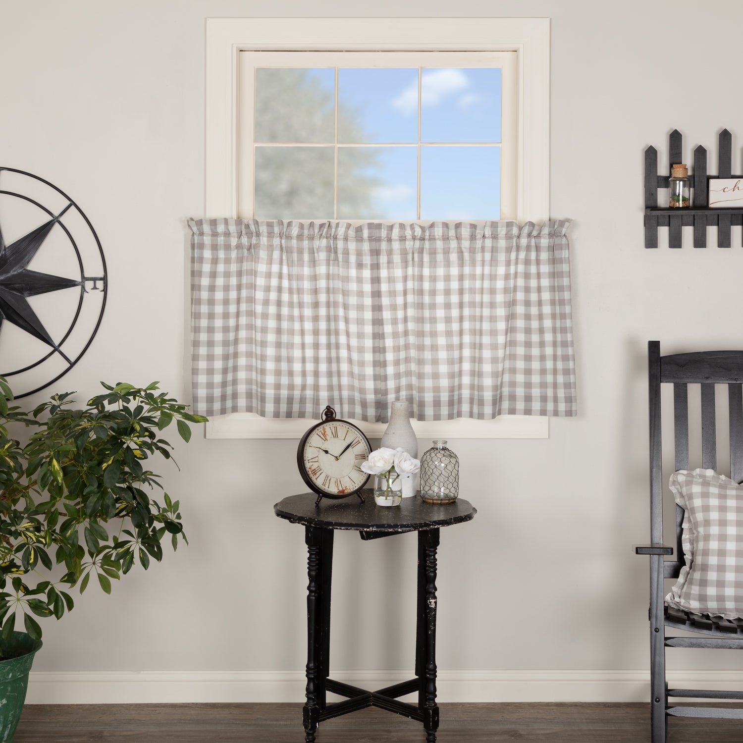 Annie Buffalo Check Tier Set - Grey