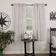 Annie Buffalo Check 63" Panel Set - Grey