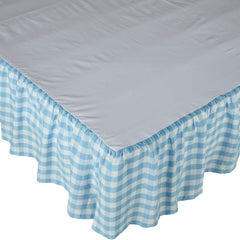 Annie Buffalo Blue Check Bedskirt