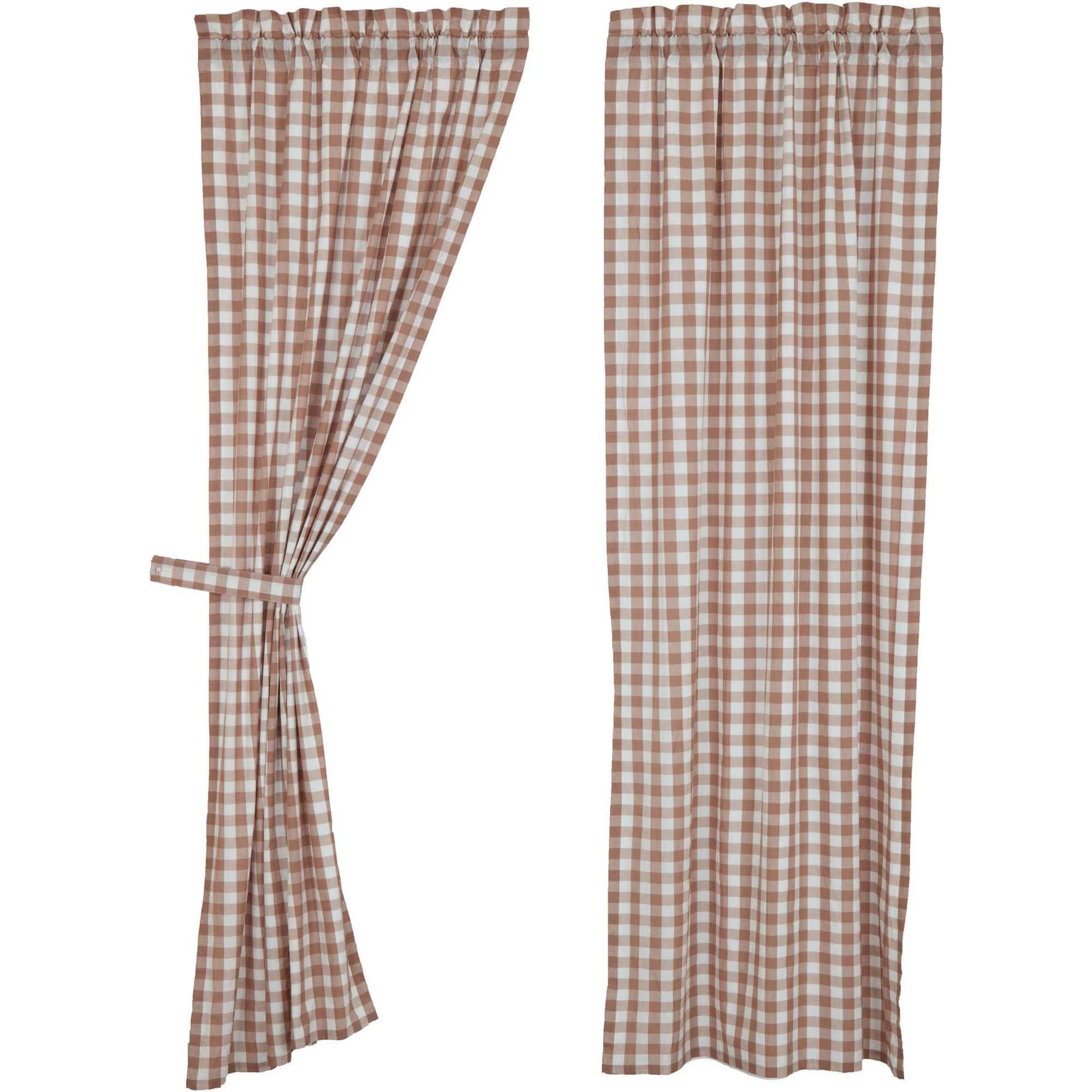 Annie Buffalo Check 84" Panel Set - Portabella