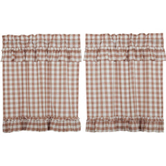 Annie Buffalo Check Ruffled Tier Set - Portabella