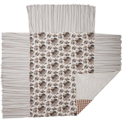 Annie Portabella Floral Ruffled Coverlet