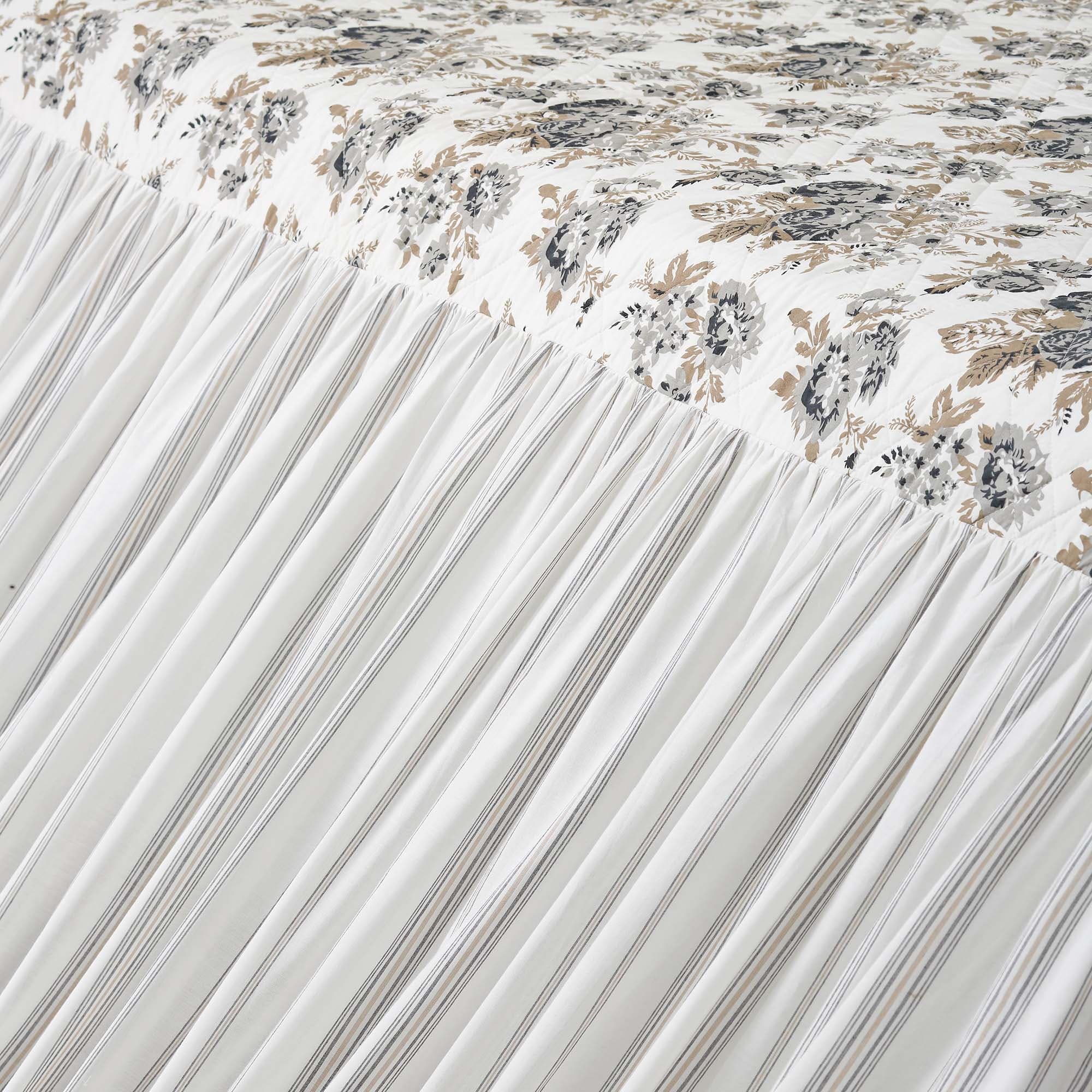 Annie Portabella Floral Ruffled Coverlet