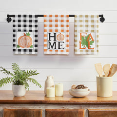 Annie Check Harvest Tea Towel Set
