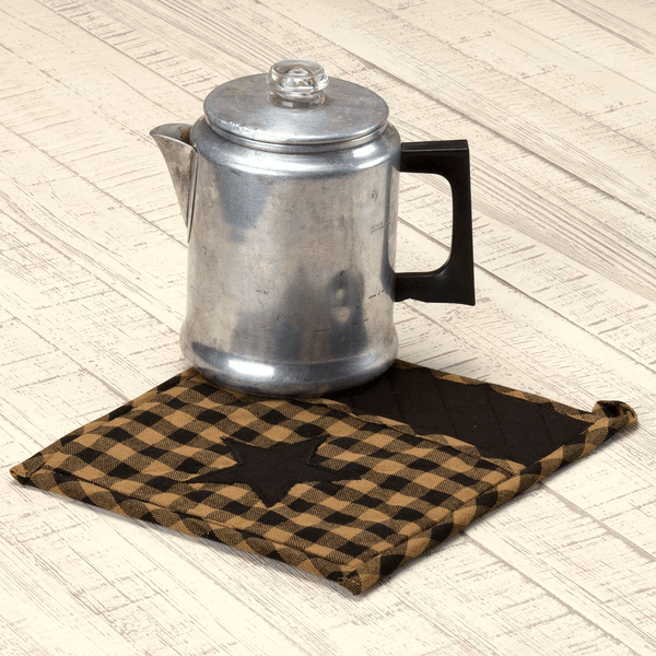 Black Star Pot Holder Set of 2