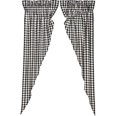 Annie Buffalo Long Prairie Curtain - Black