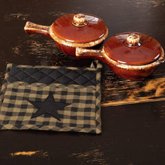 Black Star Pot Holder Set of 2