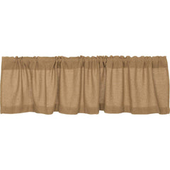 Burlap Natural Valance