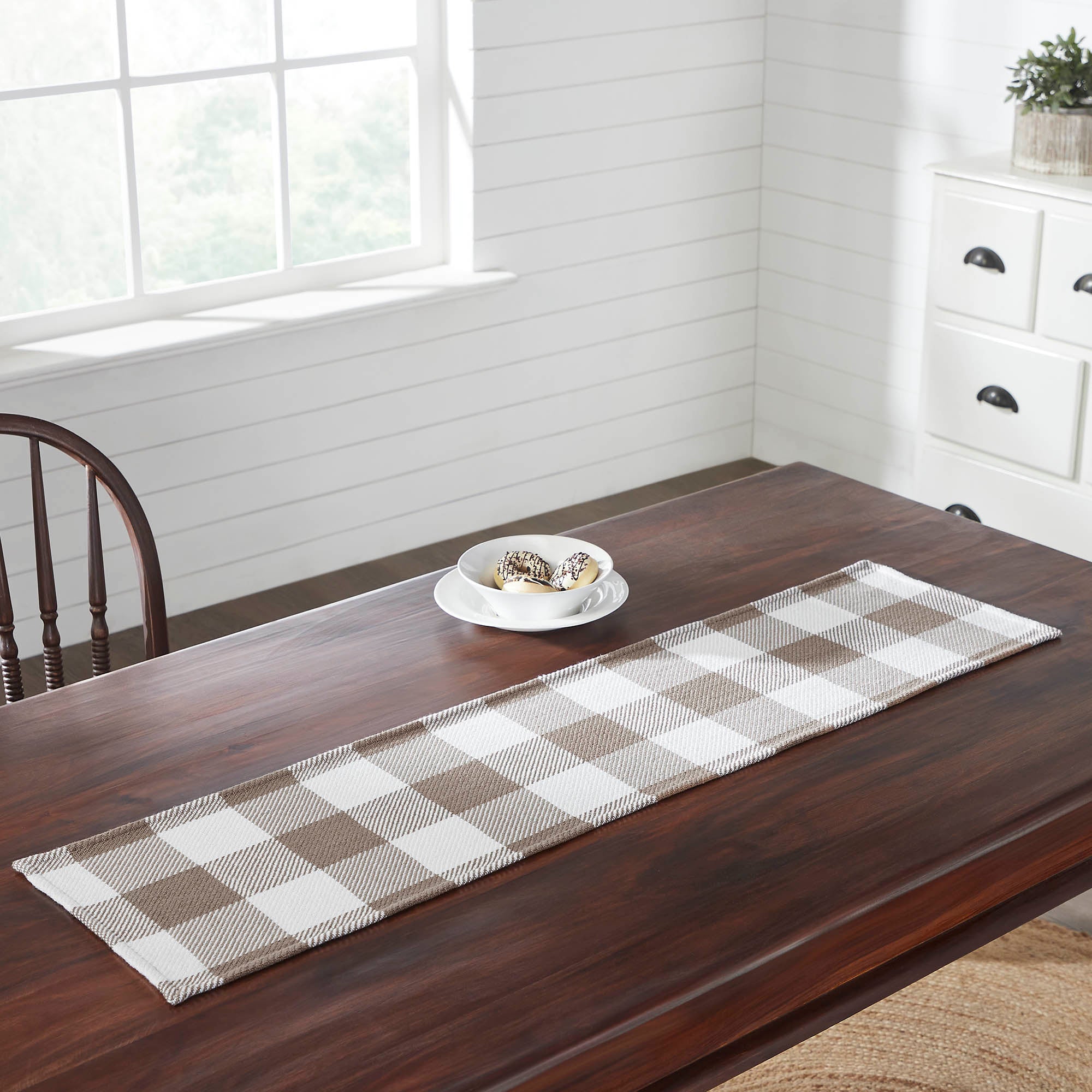 Annie Portabella Buffalo Check Table Runner