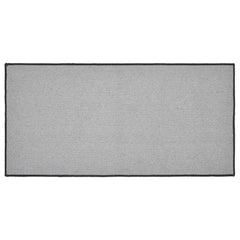 Black Check Welcome Rug w/ Latex Backing