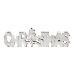 Christmas Carved Wood Sign