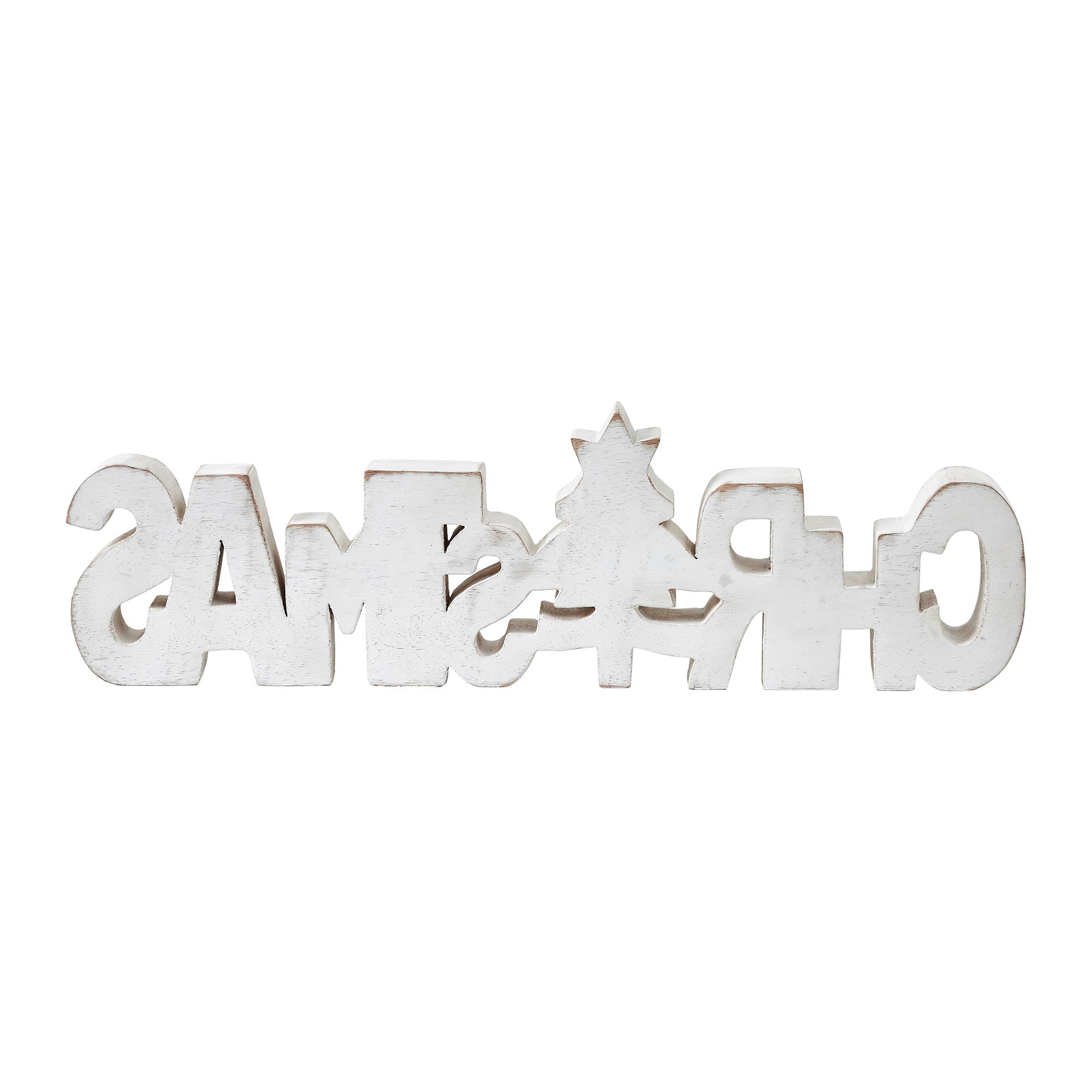 Christmas Carved Wood Sign