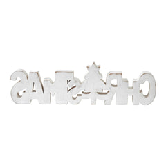 Christmas Carved Wood Sign