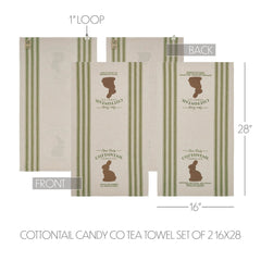 Bunny Hop Tea Towel Set of 2