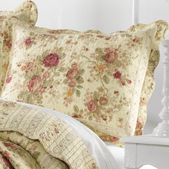 Antique Rose Ecru Quilt Set