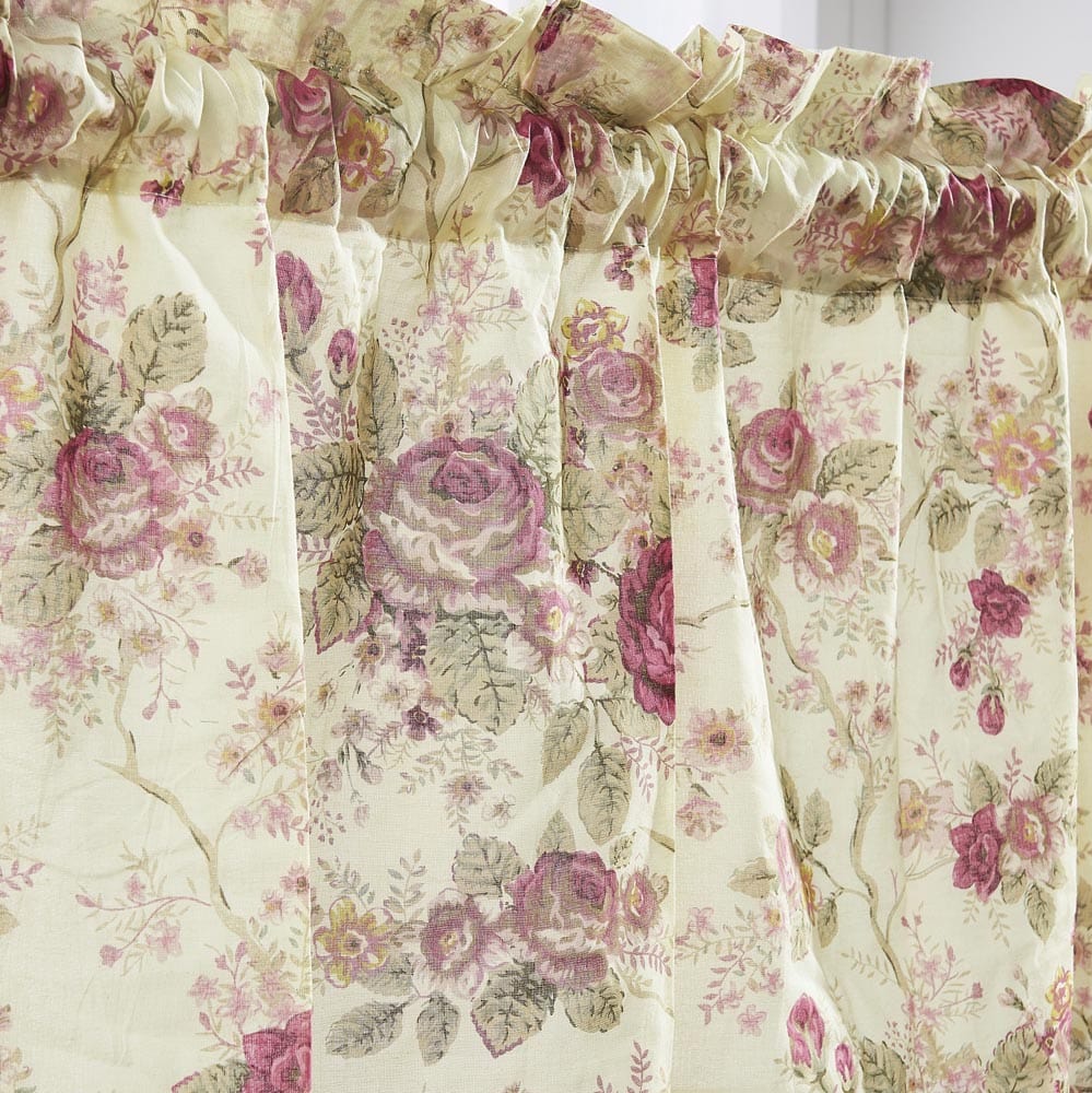 Antique Rose Ecru Valance