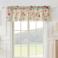 Antique Rose Blue Valance