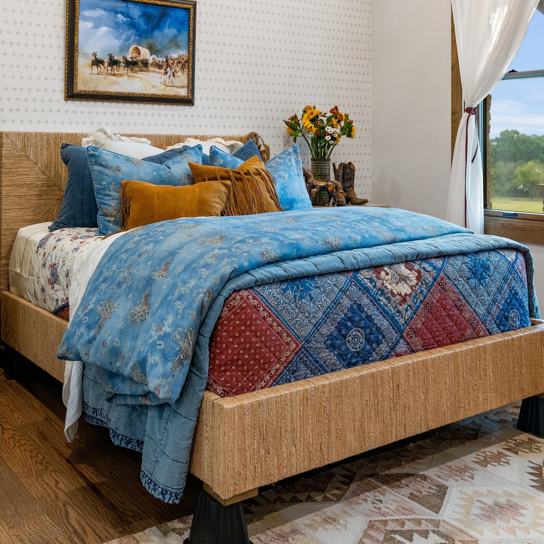 Bandana Reversible Quilt Set