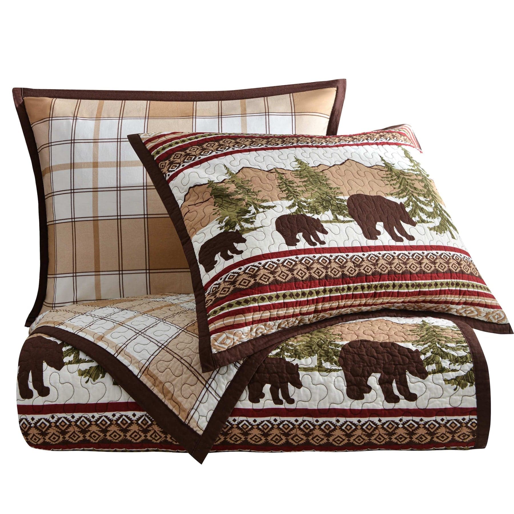Bear Trail Reversible Quilt Set