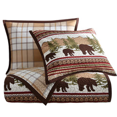 Bear Trail Reversible Quilt Set