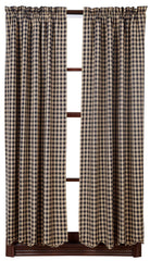 Black Check 63" Panel Set