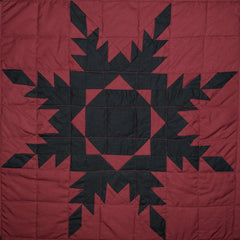 Black Feathered Star Table Runner