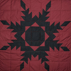 Black Feathered Star Quilt