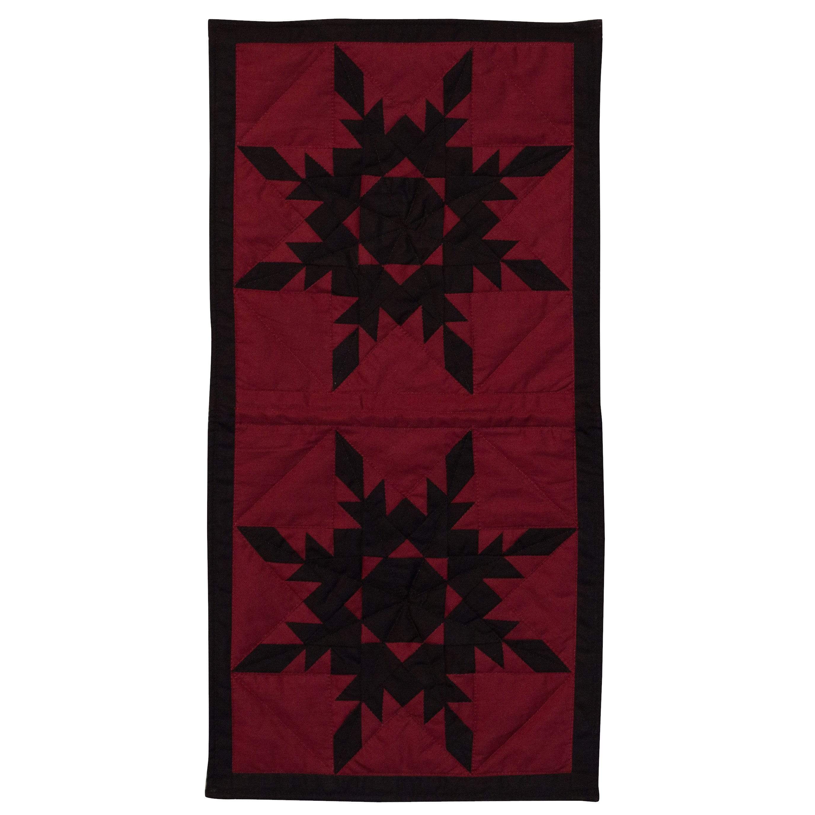 Black Feathered Star Mini Runner