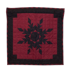 Black Feathered Star Quilt Block