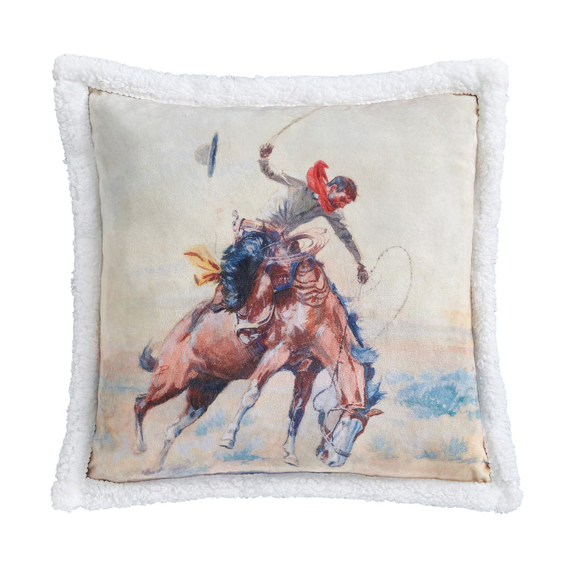 Buster Sherpa Throw and Pillows - 3 Piece Set