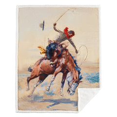 Buster Sherpa Throw and Pillows - 3 Piece Set