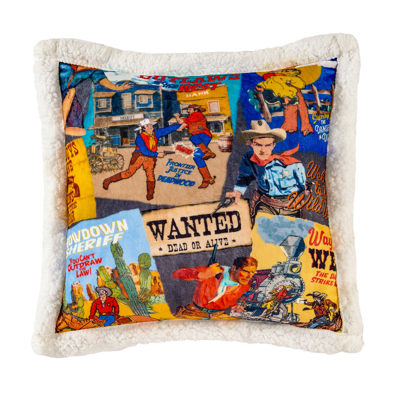 Bandits and Heroes Sherpa Throw and Pillows - 3 Piece Set